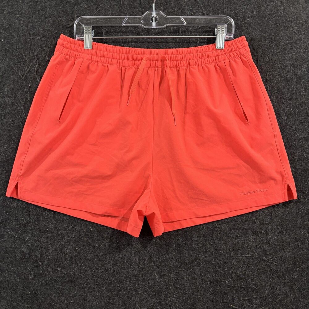 Outdoor Voices Relay Shorts Women's XL Orange 3" Lightweight Stretch Pockets